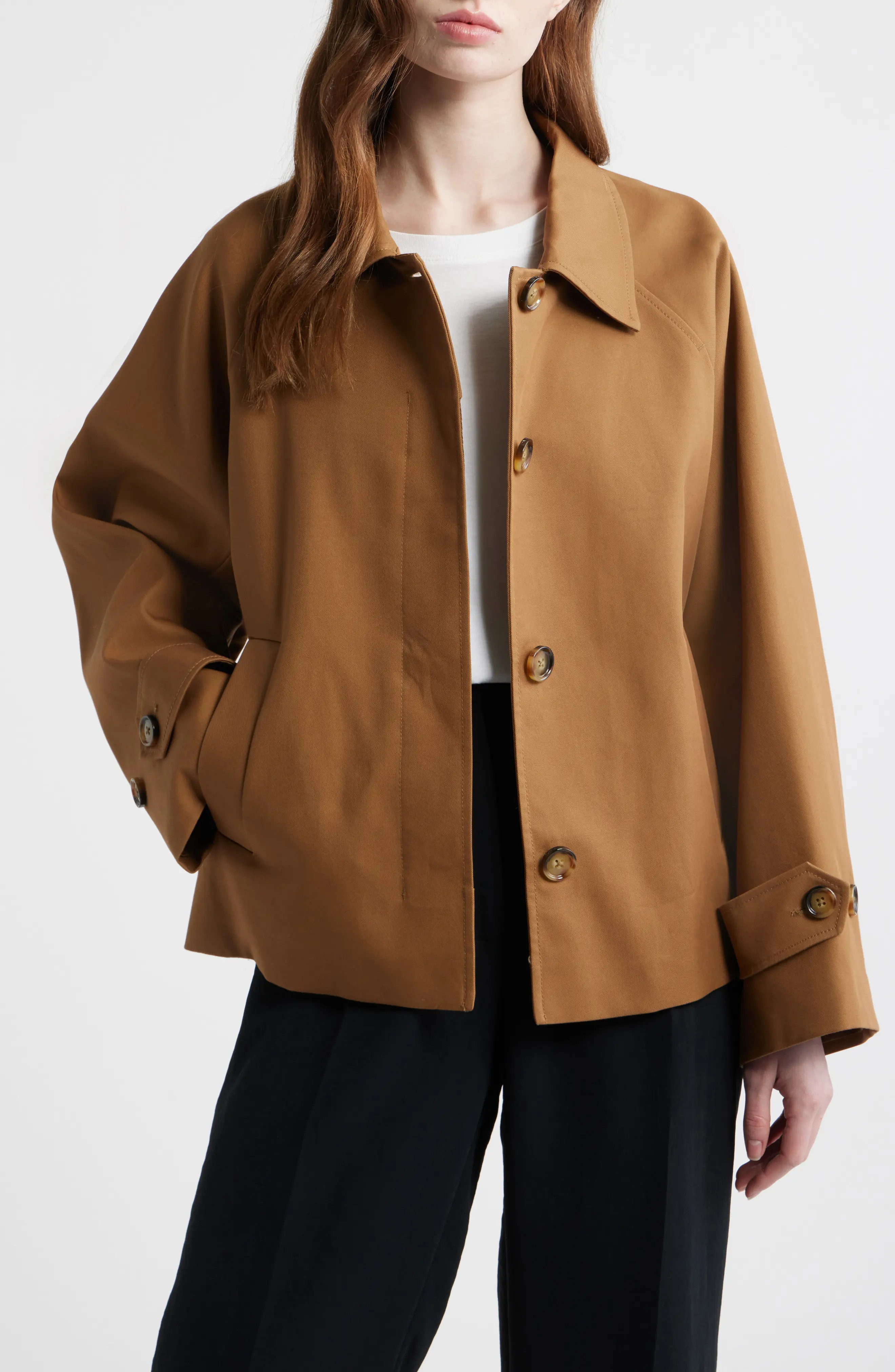 Cuba Oversize Short Cotton Trench Coat (Women) | Nordstrom | Nordstrom
