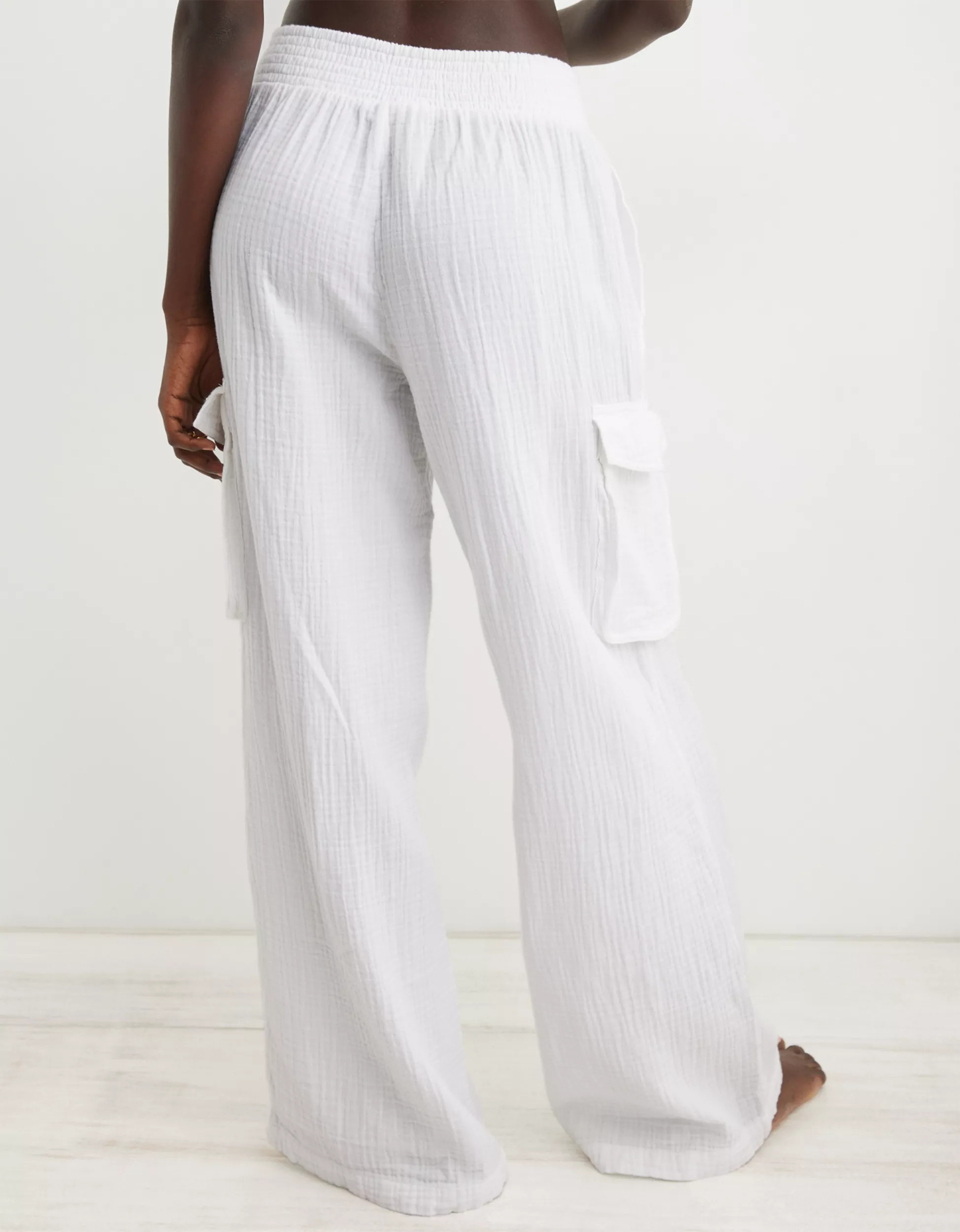 Aerie High Waisted Pool-To-Party Cargo Pant | Aerie