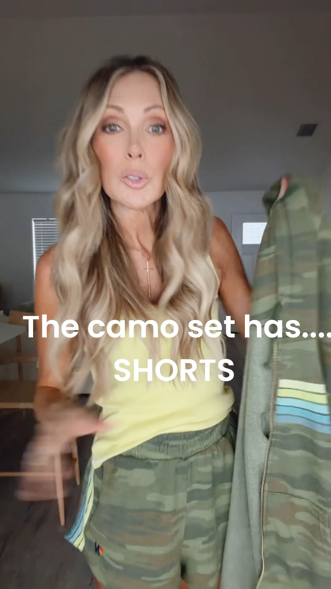 My best selling camo sweat set now has a pair of shorts that go with it!  I'm a small in their sweats but went up to a medium in the shorts. I can do small or medium. Just liked a looser fit but not a huge difference.  Get the tank 20% off using code JENNYR20 at Anthro. I'm wearing a small. 

#LTKmorningroutine #LTKootd #LTKgrwm
