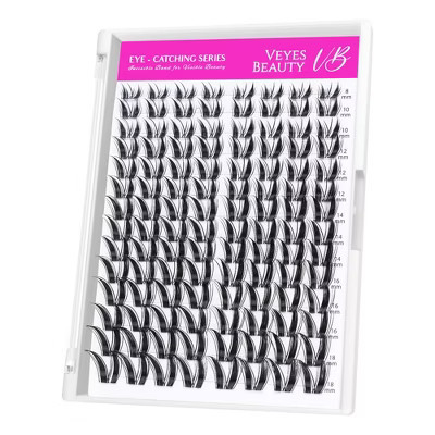 VEYESBEAUTY Bunny Lash Clusters Eyelash Extensions Invisible Band DIY Individual False Eyelashes Dramatic Lash Tray 8-18mm | Target