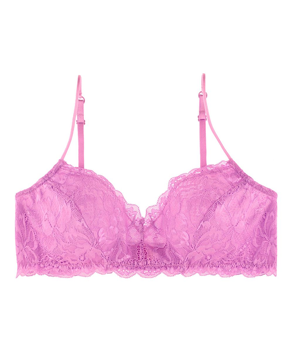 Undies.com Women's Bras SWEETT - Lavender Pink Lace Bralette | Zulily