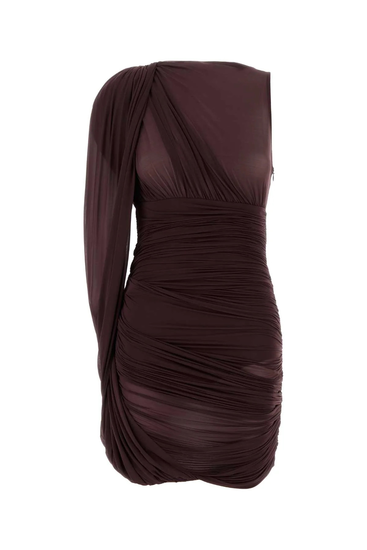 Magda Butrym Bordeaux Dress — Burgundy - 38F | Italist Inc.