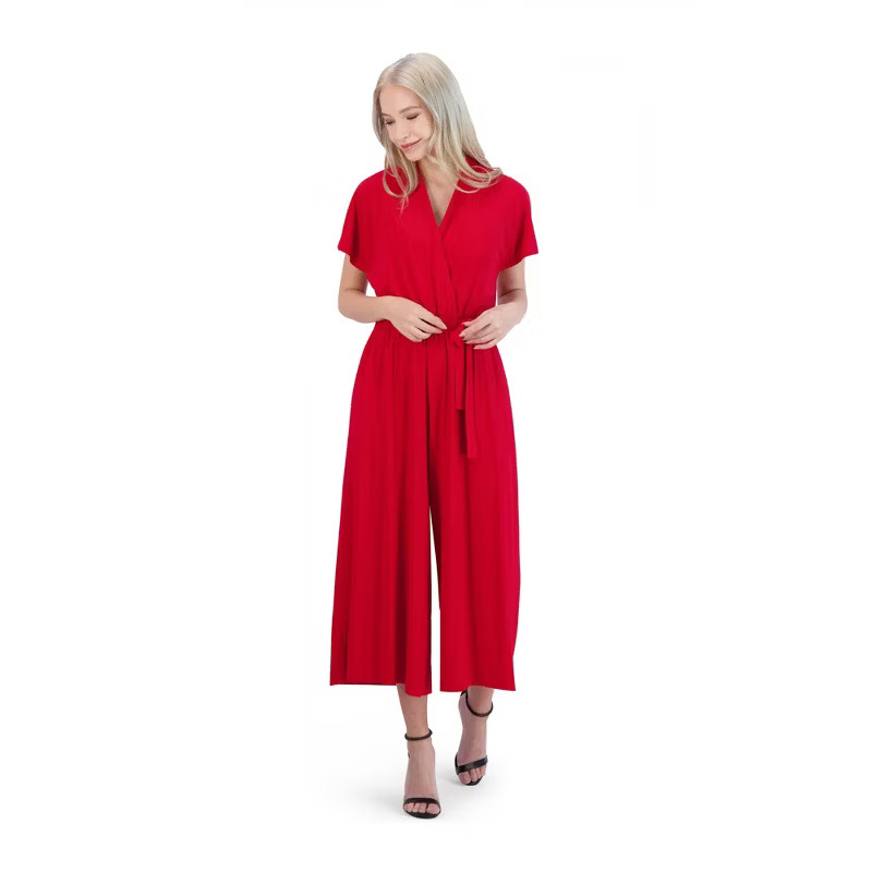 Cap Sleeve Solid Cropped Leg Jumpsuit | Target