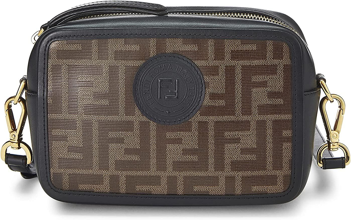 Amazon.com: Fendi, Pre-Loved Black Zucca Coated Canvas Camera Bag Mini, Black : Luxury Stores | Amazon (US)