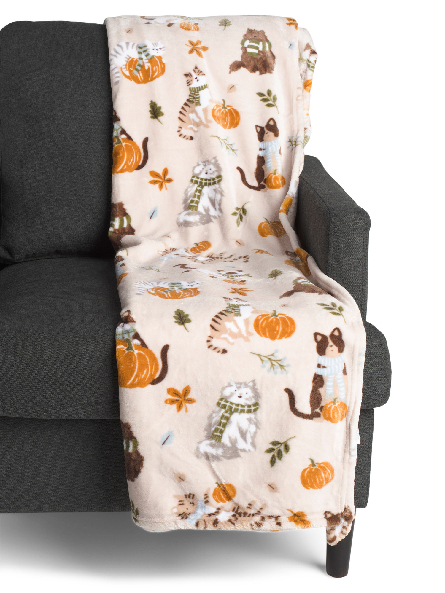 Cashion Harvest Cats Throw | TJ Maxx