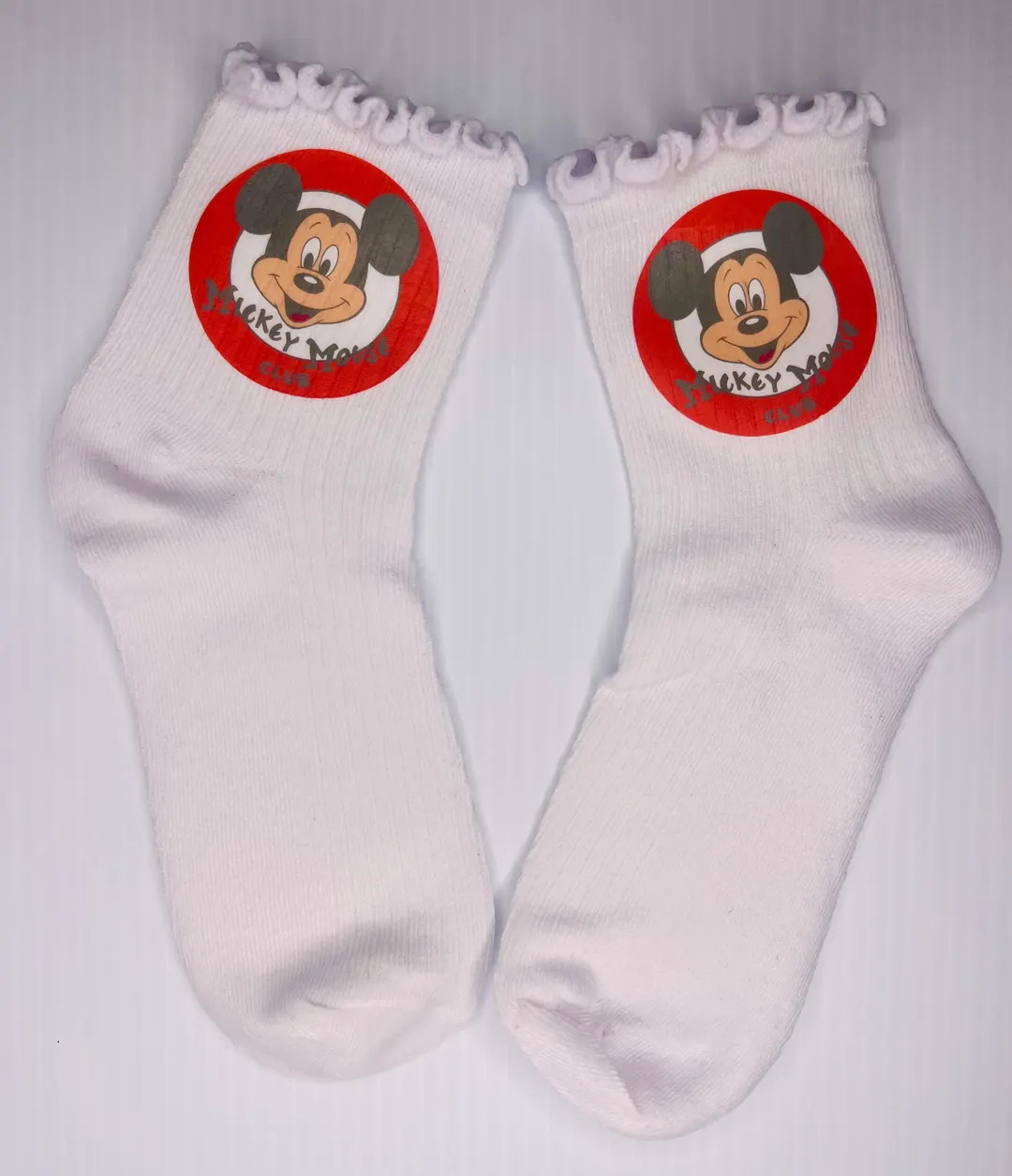 Mouse Club Ruffle Socks - Etsy | Etsy (US)