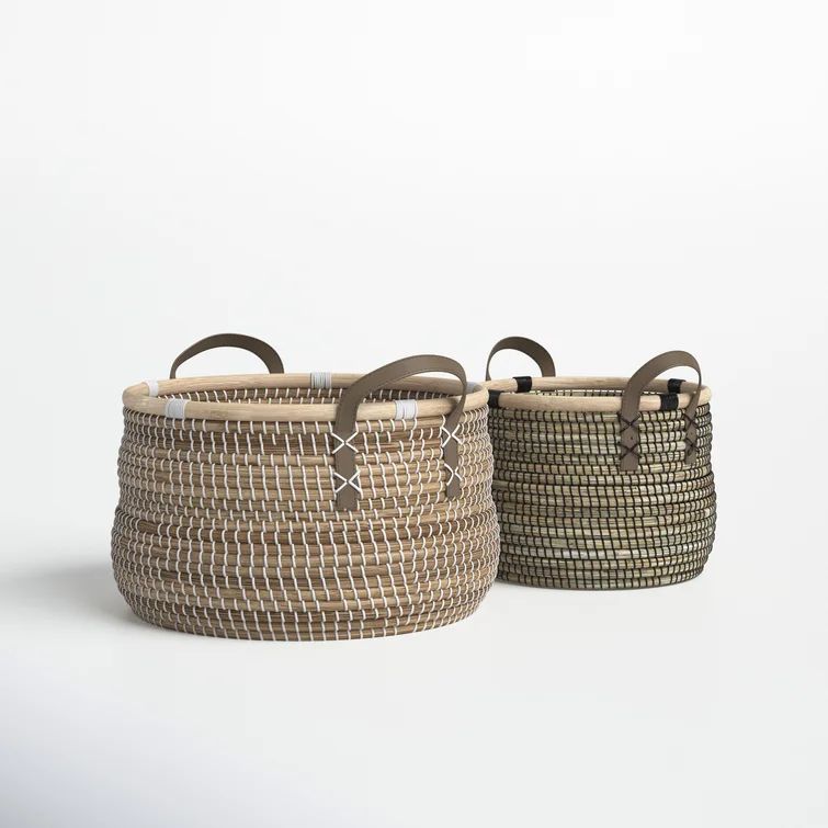 Seagrass Basket - Set of 2 | Wayfair North America