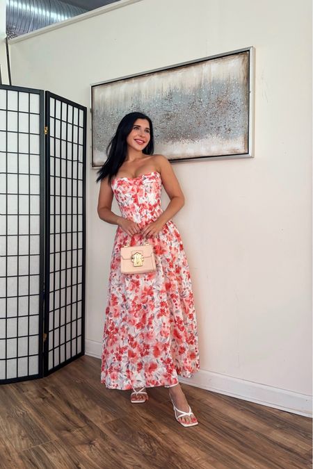 Beautiful Bardot Lola floral midi corset dress 🧡

#LTKStyleTip #LTKSeasonal #LTKParties