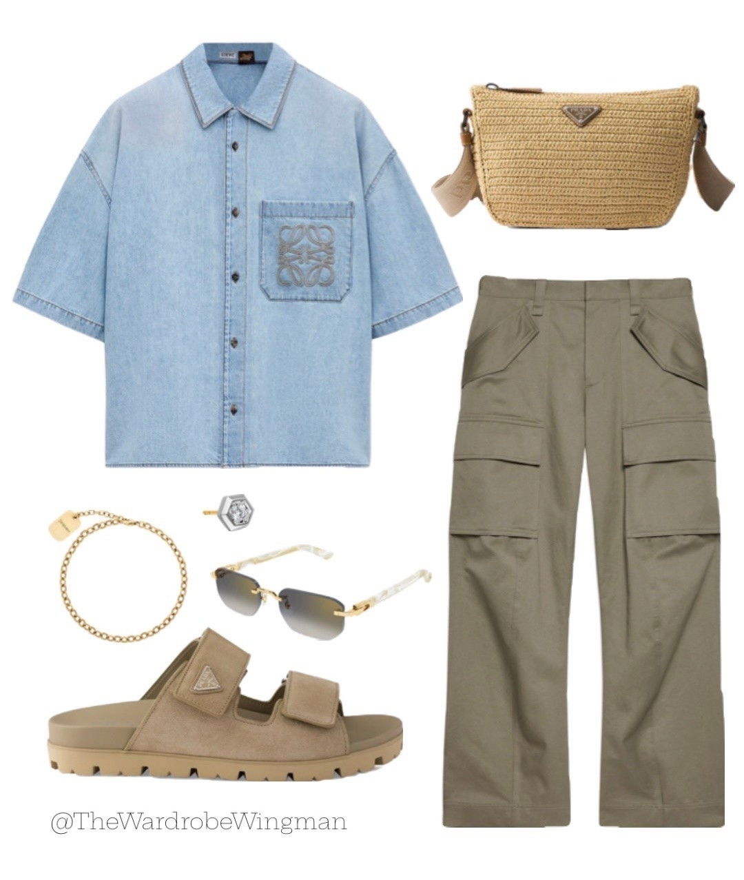 Loewe Denim Shirt + Olive Cargo Trousers

She’d add this to your cart while you sleep. Loewe denim shirt, olive cargos, Prada sandals and rimless gold sunglasses.

#LTKSeasonal #LTKMens #LTKootd