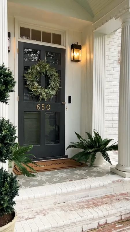 Front porch inspiration! 

Front door wreath, Fern, front door, planter, front porch 

#LTKhome