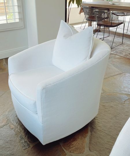 Swivel rocker barrel chair 🤍

#furniture #chair #livingroom 

#LTKhome #LTKfamily #LTKsalealert