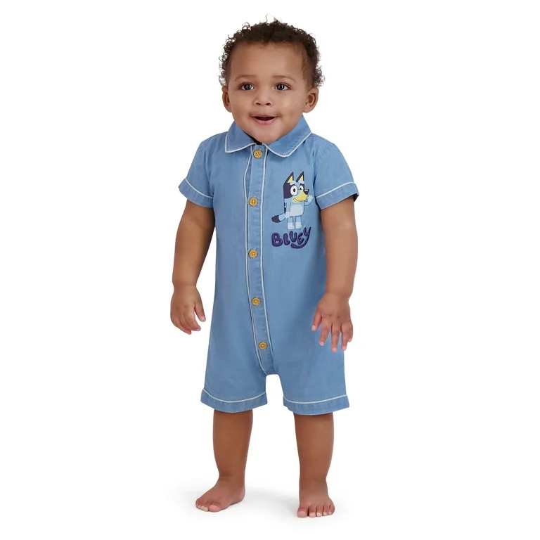 Bluey Baby Boy 2 Pack Rompers, Sizes 0/3 Months-24 Months | Walmart (US)