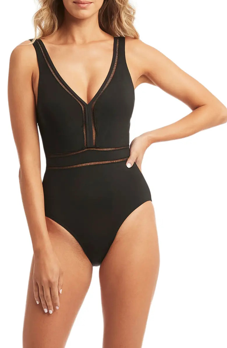 Spliced Plunge One-Piece | Nordstrom
