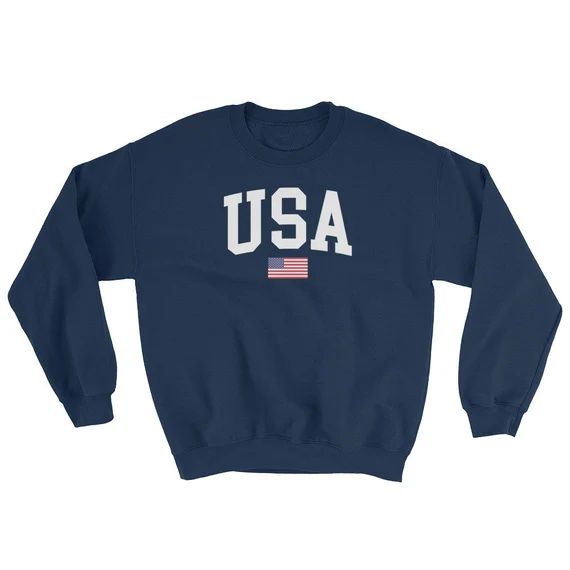 USA Flag Sweatshirt | Tumblr Sweatshirt, Brandy Melville, Patriotic Sweatshirt, 4th of July Sweat... | Etsy (US)