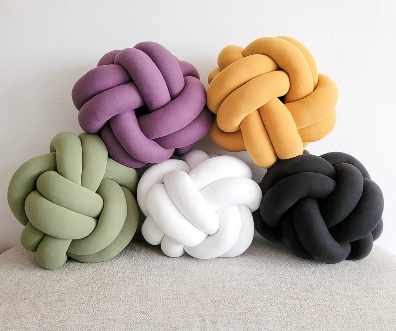 Large Knot Pillow  MidMod Knot Pillow  Decorative Pillow  | Etsy | Etsy (US)