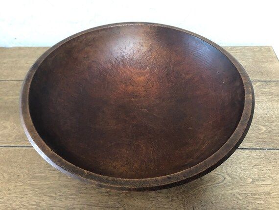 Antique Primitive Wood Dough Bowl Rustic Farmhouse Country | Etsy | Etsy (US)