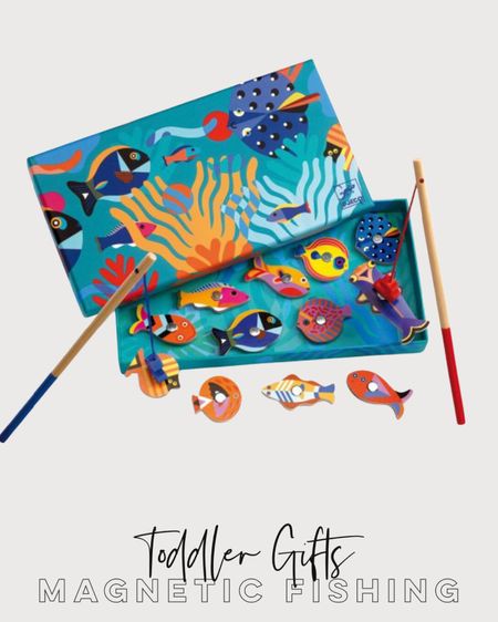 We own and love this colorful magnetic fishing game. It comes with two rods, so play with a friend or a sibling. And it’s small enough that you can easily take it along with you. We own and love this game.

#ToddlerGifts #PretendPlayGifts #BestToys #CoolestToys #GiftsForlittlekids

#LTKkids #LTKGiftGuide #LTKHoliday