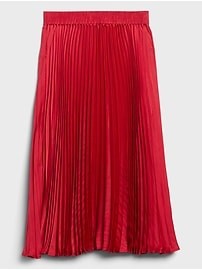 Satin Pleated Midi Skirt | Banana Republic (US)
