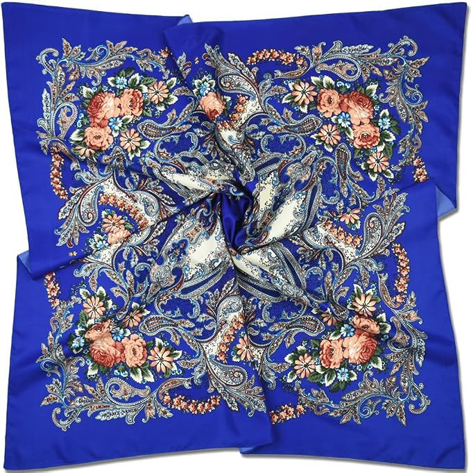 corciova XL 40x40 Satin Square – Oversized Silk-Feel Fashion Scarf for Women, Hair Wrap, Headba... | Amazon (US)