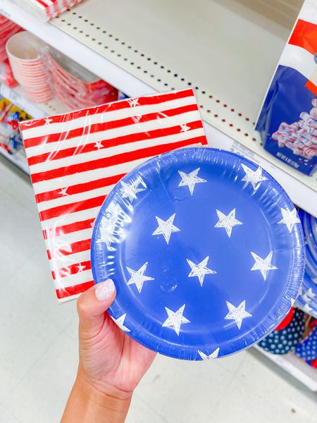 Sun Squad 4th of July Party Theme Ideas Napkin and Plates #