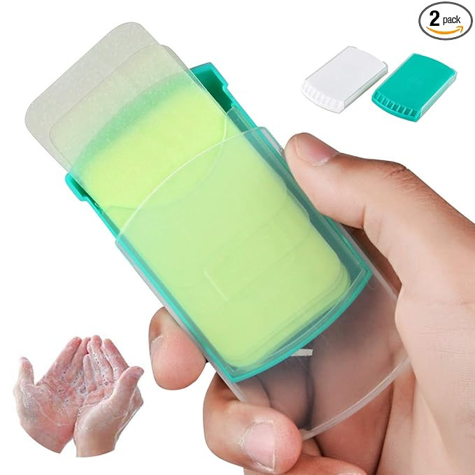 HongyiTime 2 Boxs (100 Sheets) Hand Washing Soap Sheets for Outdoor Travel,Portable Camping Hand ... | Amazon (US)