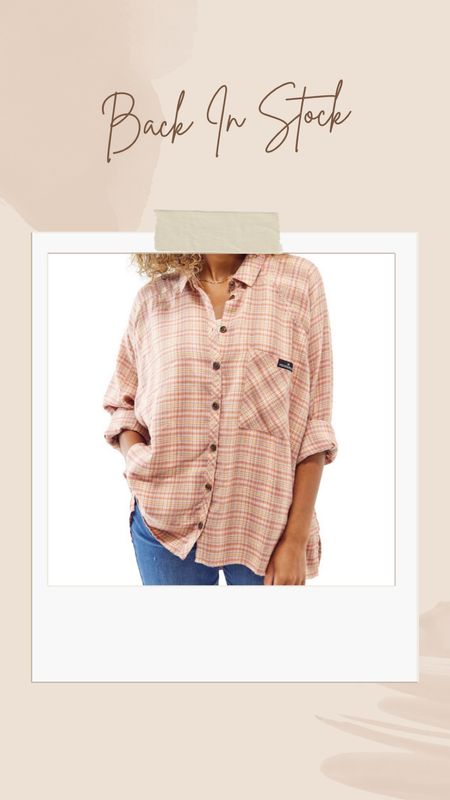 Hurry! Favorite item from this year’s Nordstrom Anniversary Sale is back in stock! 🧡 #flannel #fallfashion #anniversarysale #nordstrom 

#LTKfit #LTKSeasonal #LTKsalealert