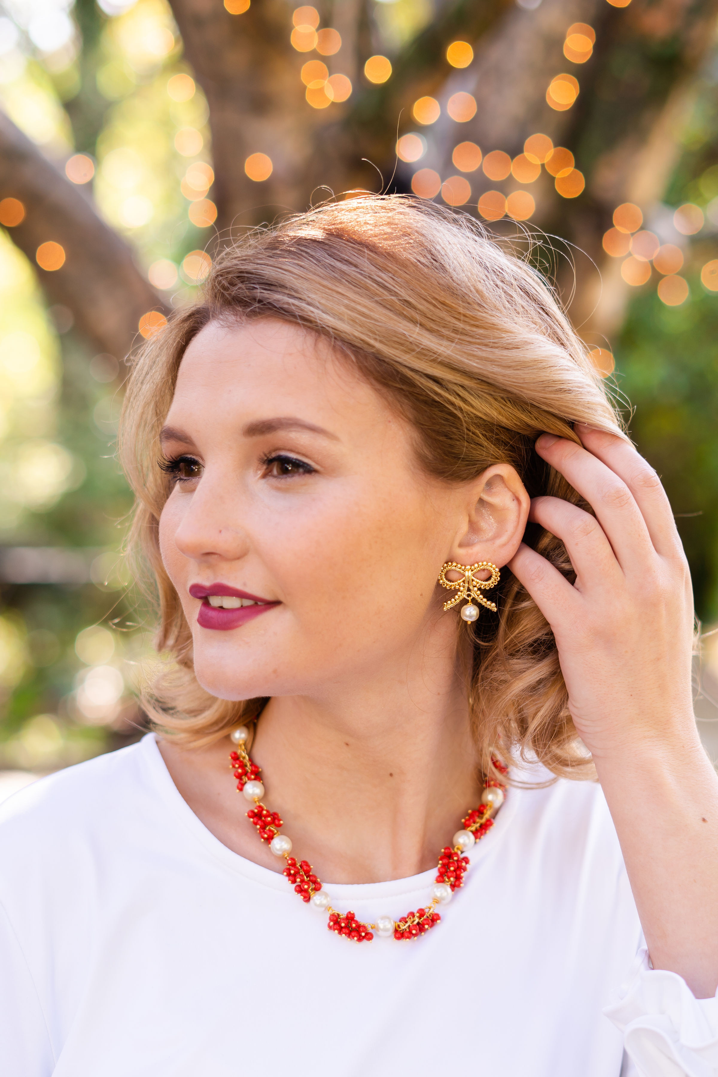 Little Bow Pearl Drop Earrings | Lisi Lerch Inc