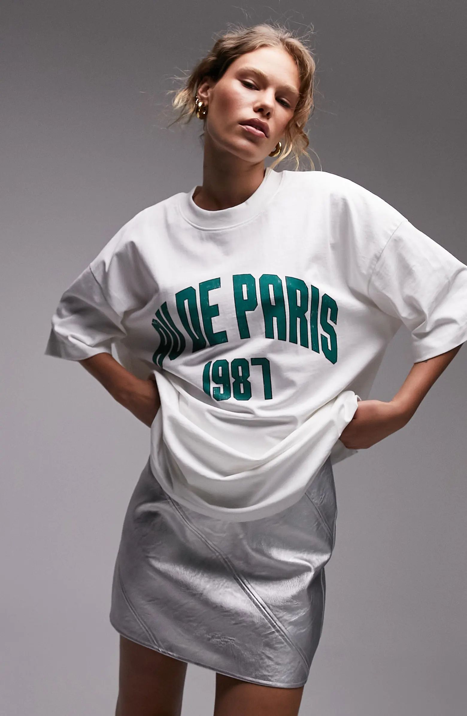 Av de Paris Oversize Graphic T-Shirt | Nordstrom
