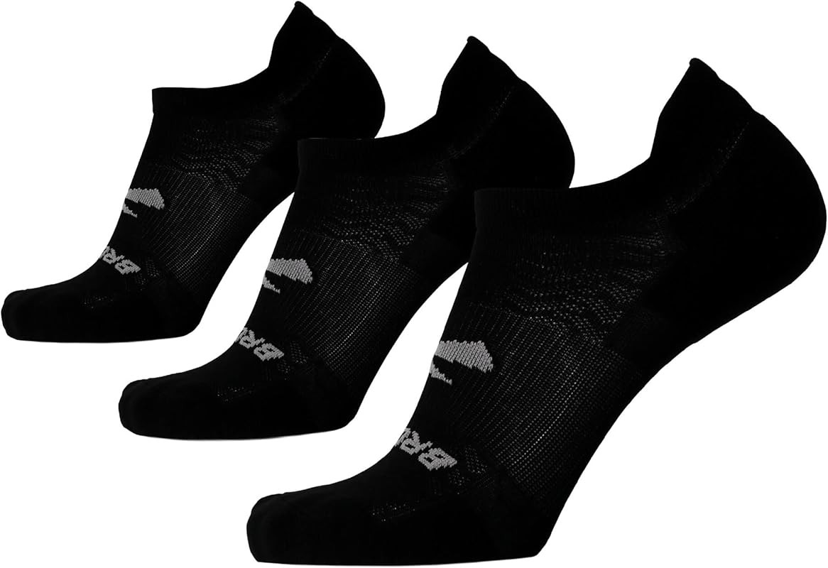 Brooks Run-In No Show Socks I Men & Women Performance Athletic Running Socks I Comfort Fit (3-Pac... | Amazon (US)