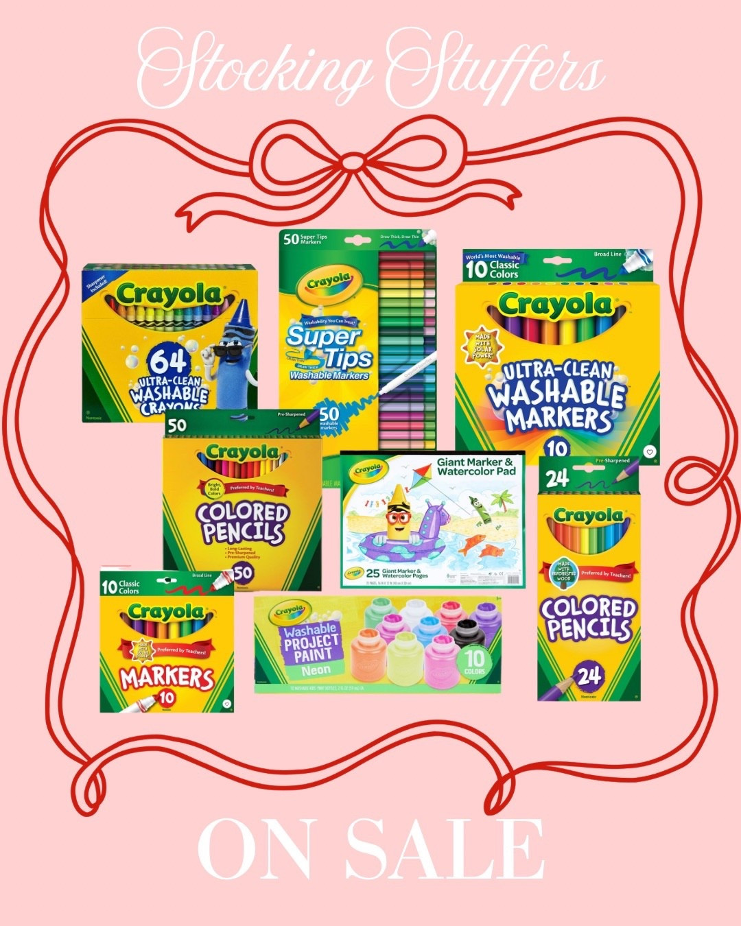 Stocking Stuffers for your little artist! 👩‍🎨 
Crayola Sale!
Target 
Markers
Crayons
Paint
Pencils 
Art 
DIY

#LTKGiftGuide #LTKHoliday #LTKKids