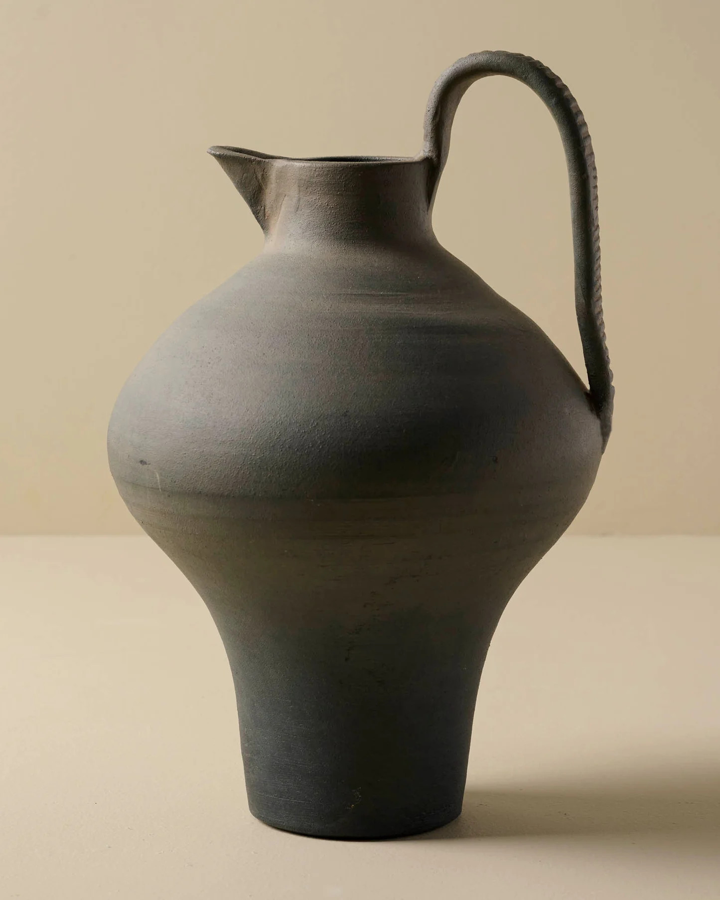 Ravine Black Ceramic Jug | Magnolia