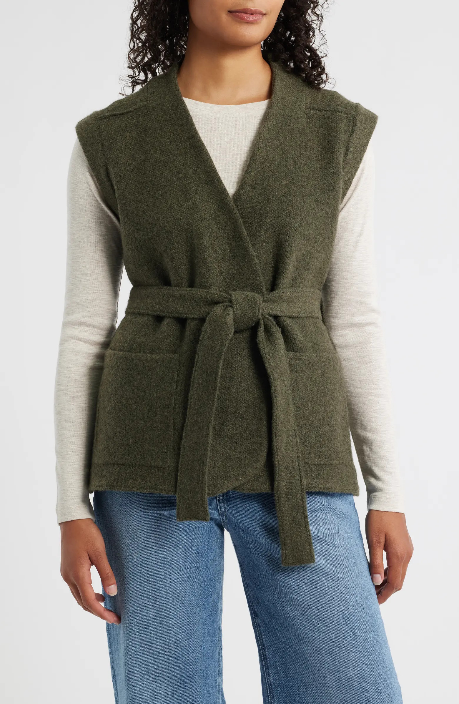 Tie Waist Sweater Vest | Nordstrom