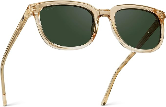 WearMe Pro Polarized Classic Retro Flat Square Unisex Sunglasses | Amazon (US)