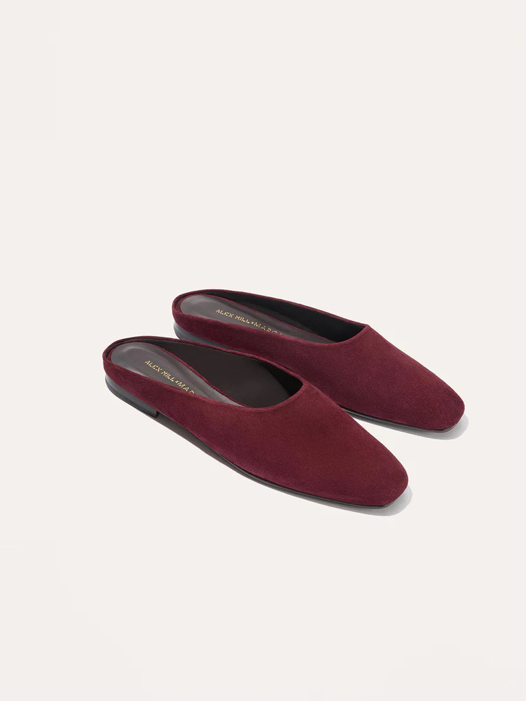Alex Mill x Margaux: The Clara - Burgundy Suede | Alex Mill