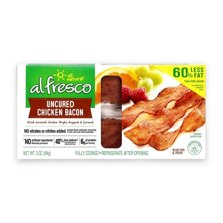 Al Fresco Original Uncured Chicken Bacon, 3 oz, Fully Cooked | Walmart (US)