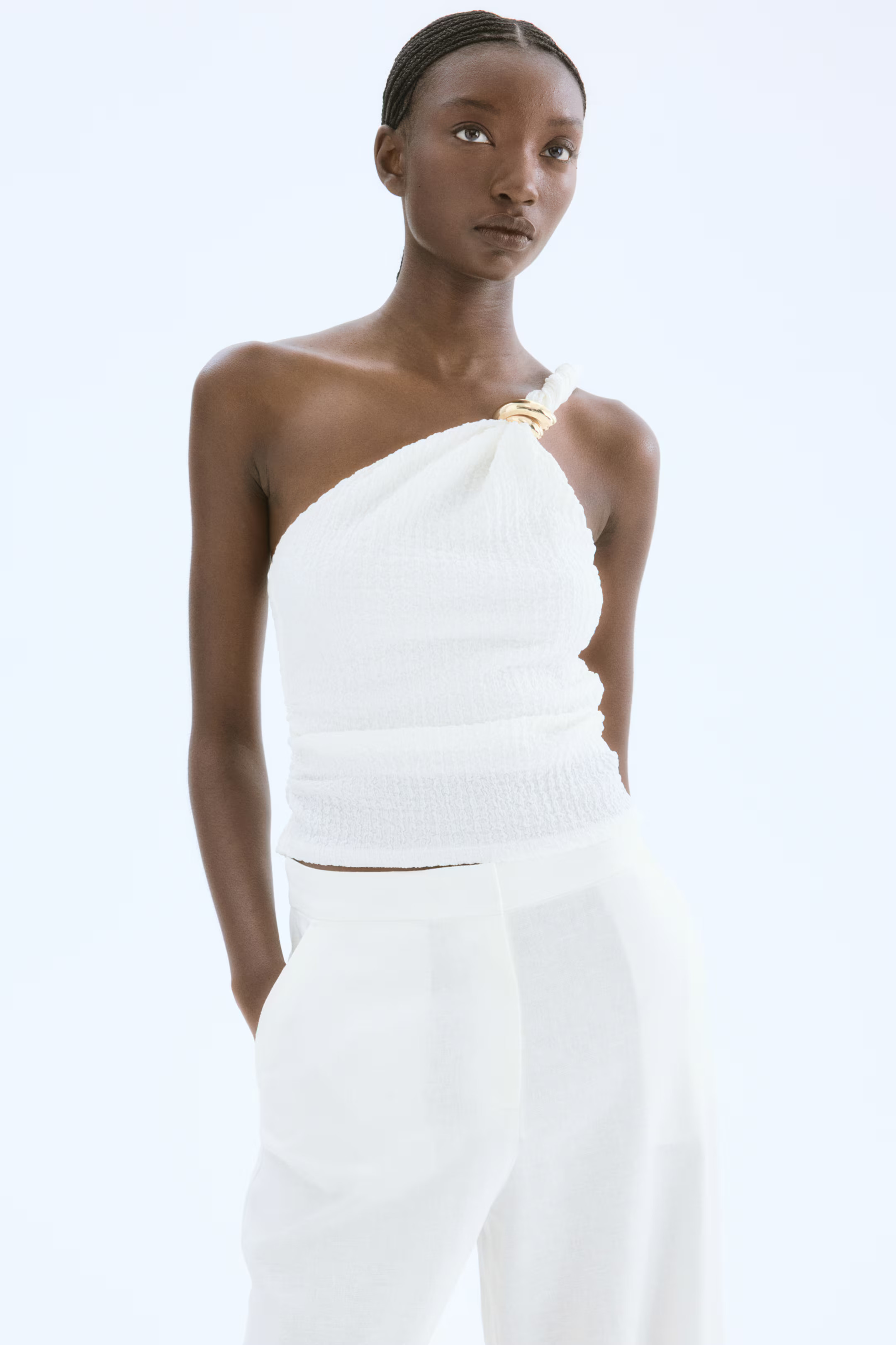 Wide-Leg Linen-Blend Pants | H&M (US + CA)