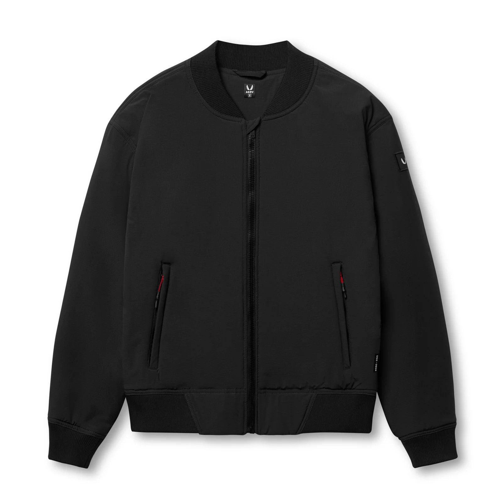 0858. Ripstop Insulated Bomber Jacket - Black | ASRV