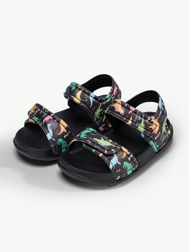 Children's Fashionable Cartoon Dinosaur Pattern Sports Sandals | SHEIN