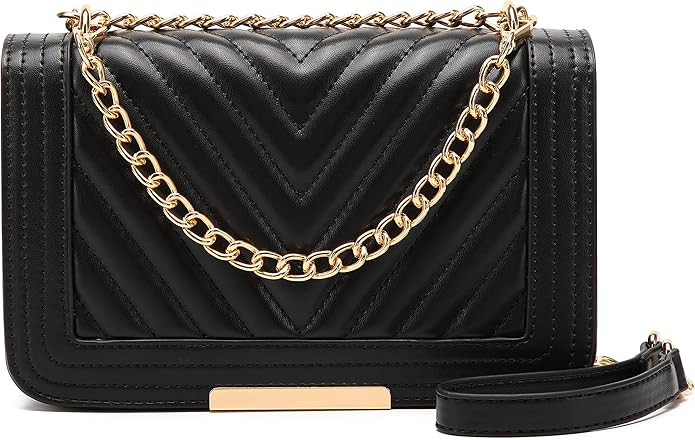 Lola Mae Crossbody Bags for Women Fashion Quilted Shoulder purse with Convertible Chain Strap Cla... | Amazon (US)