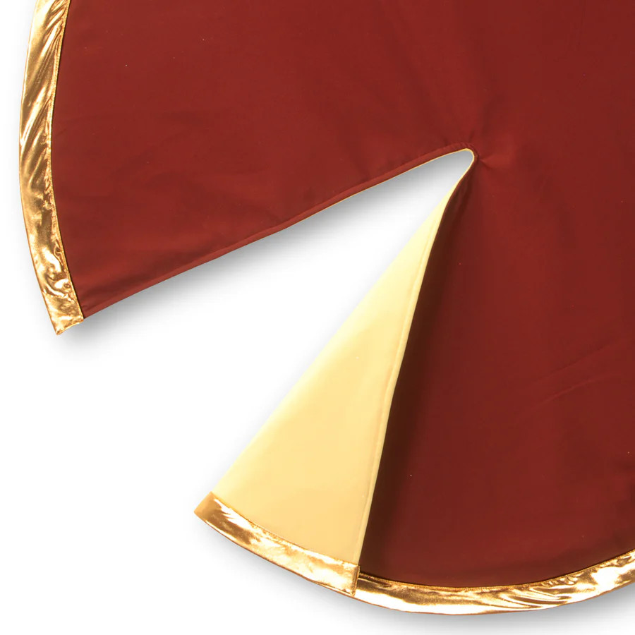 54 in. Burgundy/Gold Designer Tree Skirt | National Tree Company