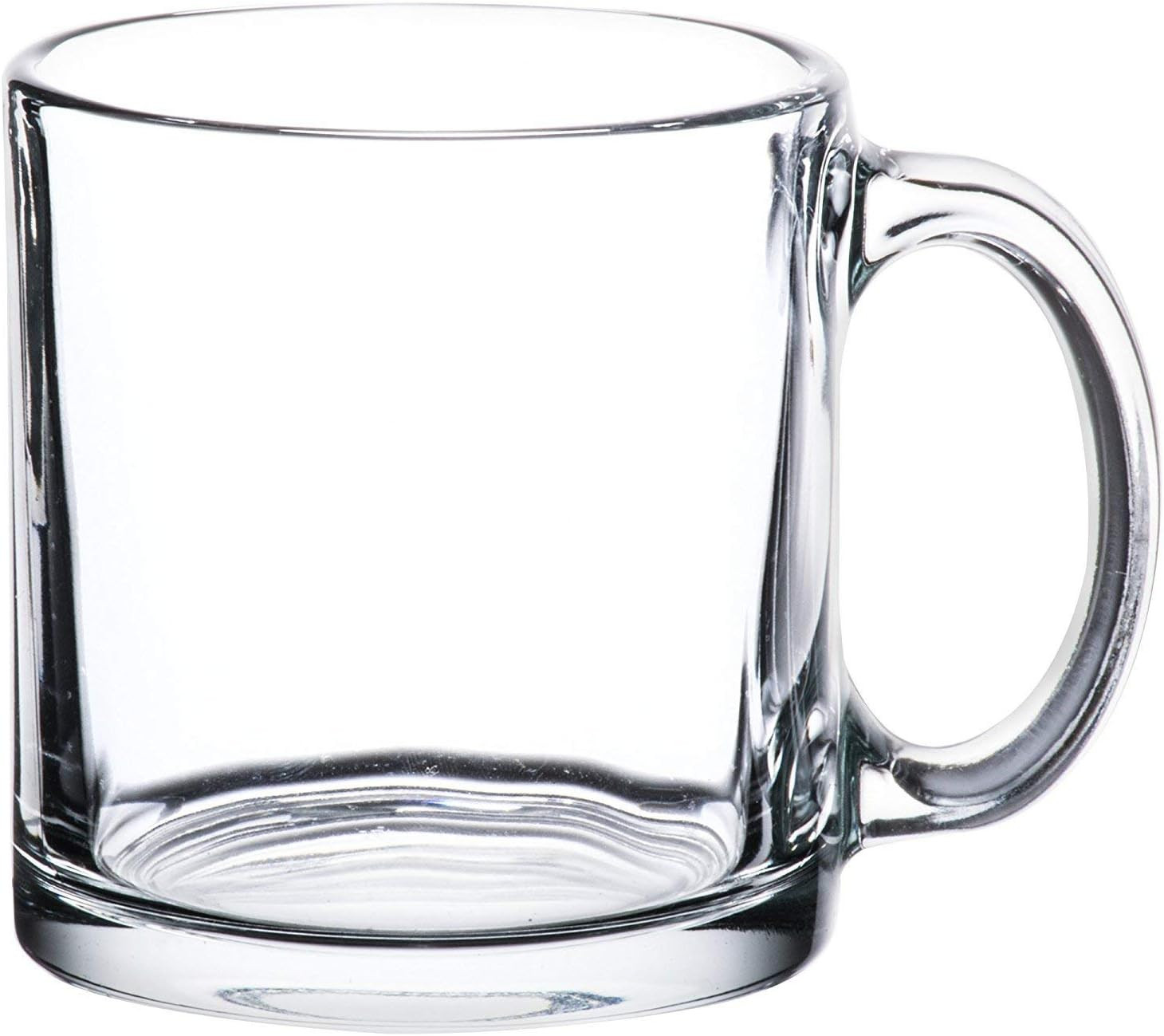 Libbey Crystal Coffee Mug Warm Beverage Mugs Set of (13 oz) (6) | Amazon (US)