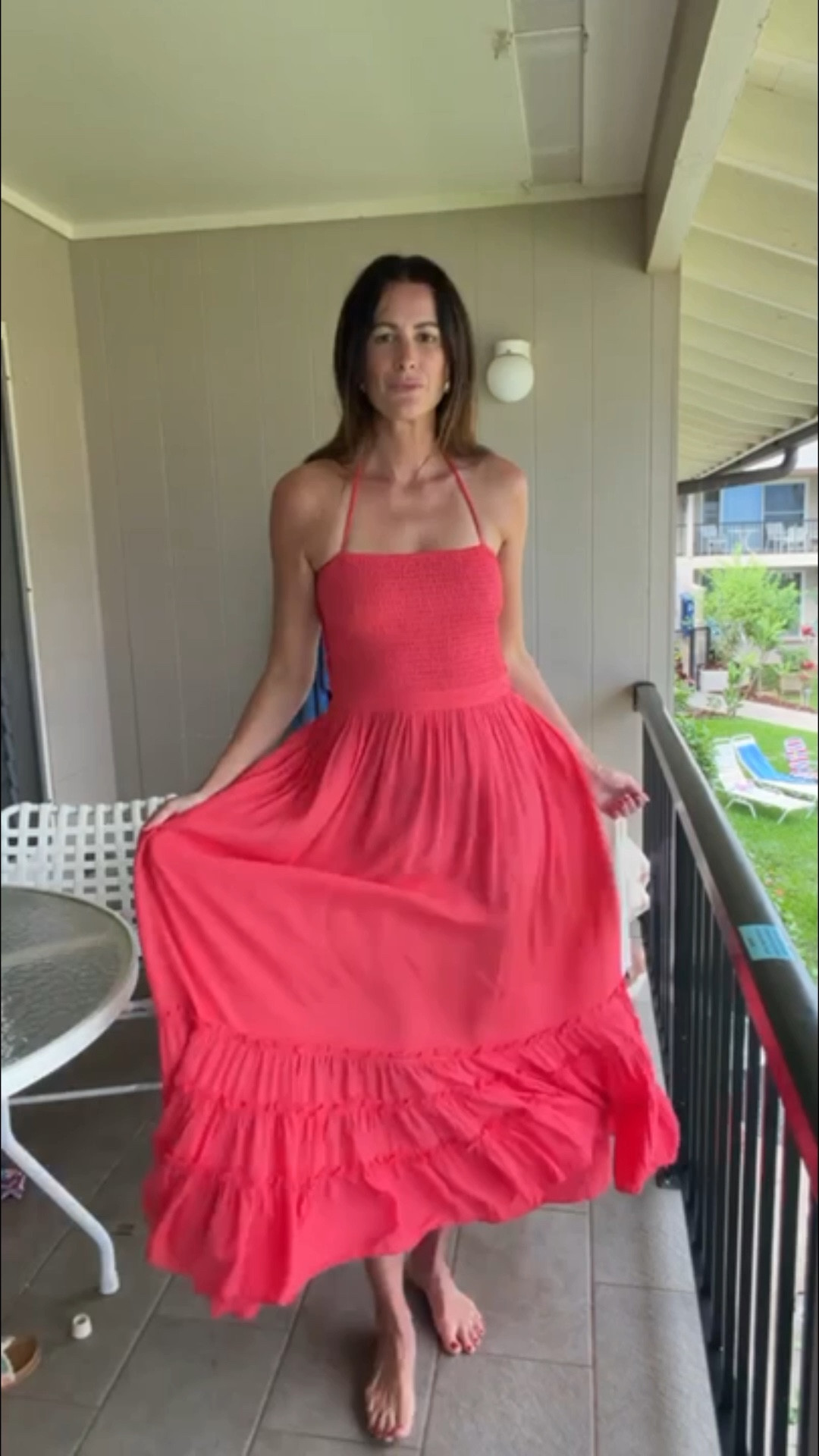 This maxi dress is perfect for Summer and has the cutest open back! I now have it in two colors, I love the smocked top and the flowy skirt! 

#LTKSaleAlert #LTKTall #LTKootd