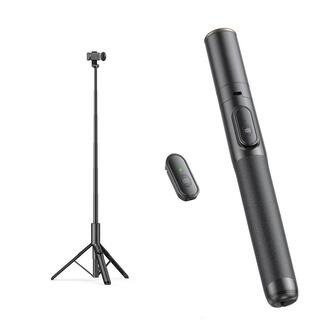 60 Phone Tripod and Selfie Stick Lightweight All in One Tripod with Wireless Remote for Selfie/Video Black | The Home Depot