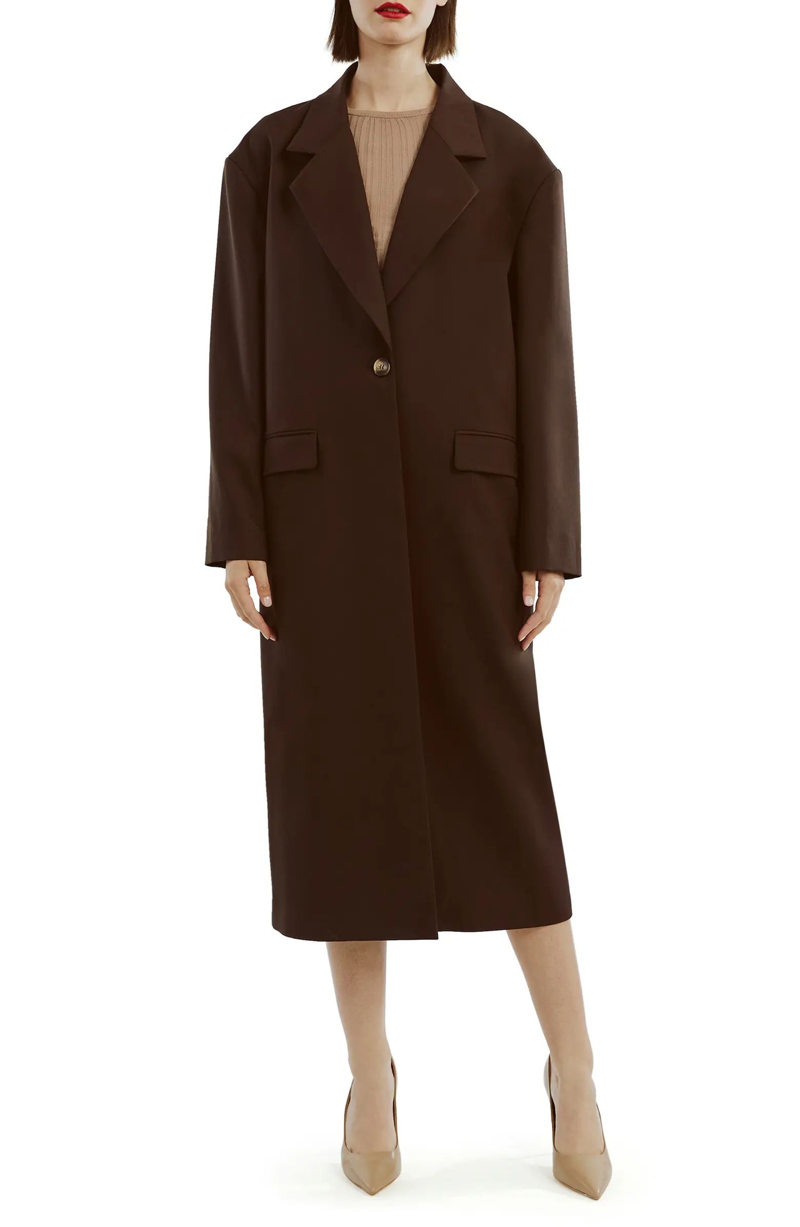 Bardot Maika Longline Coat | Nordstrom | Nordstrom