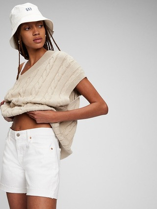 5" Mid Rise Girlfriend Denim Shorts with Washwell | Gap (US)