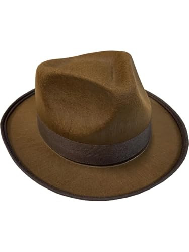 Brown Horror Slasher Fedora Costume Accessory | Amazon (US)