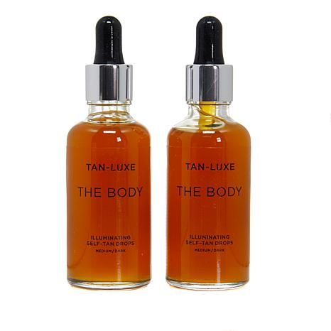 Tan-Luxe The Body Duo Illuminating Self-Tan Drops - Medium/Dark | HSN