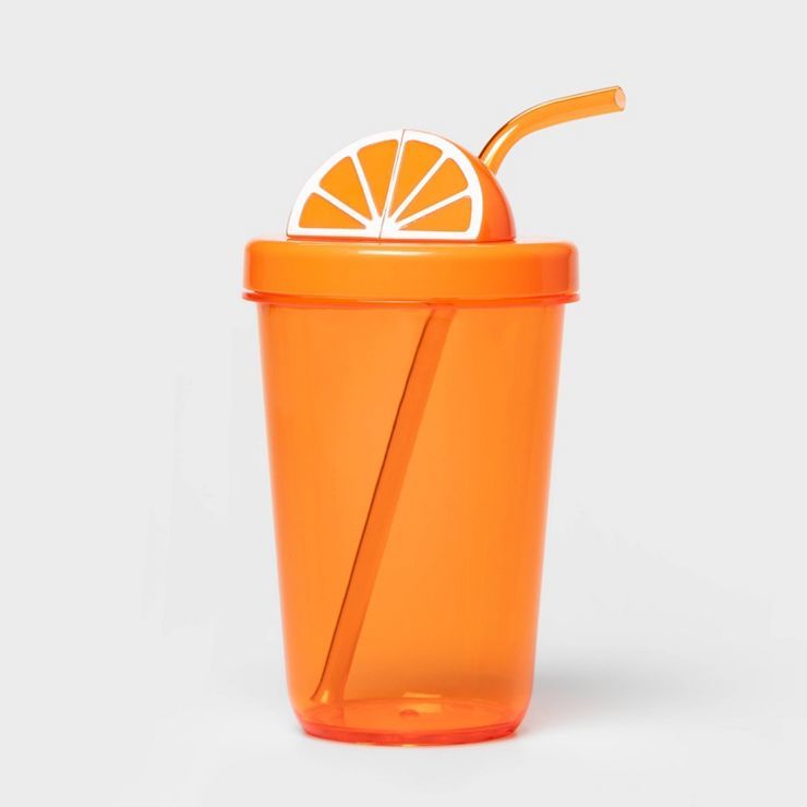 17oz Plastic Figural Orange Tumbler - Sun Squad™ | Target
