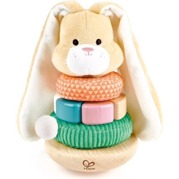 Bunny Wooden Ring Stacker Baby Toy | Maisonette
