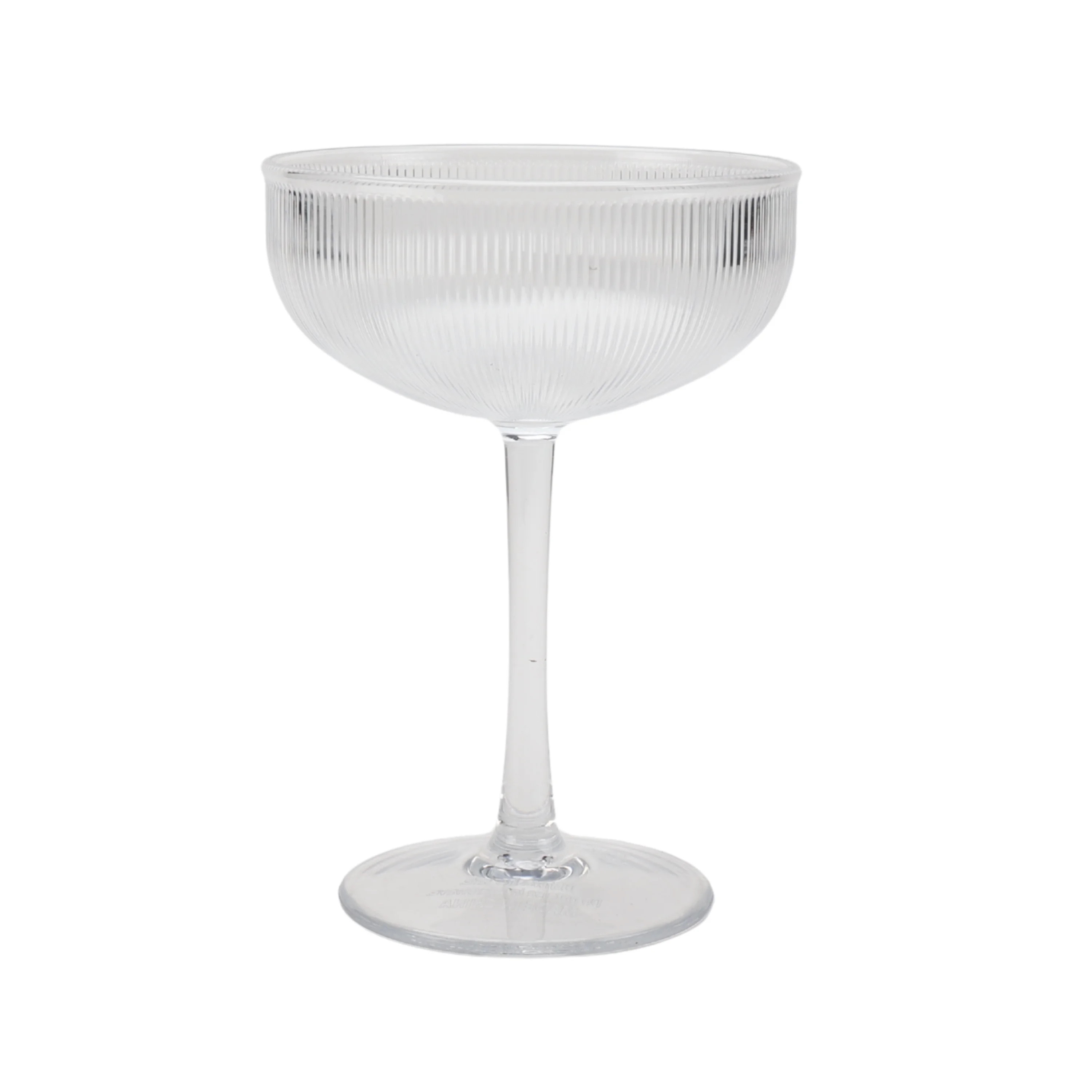 Better Homes and Gardens 11-Ounce Clear Ribbed Tritan Coupe Glass | Walmart (US)